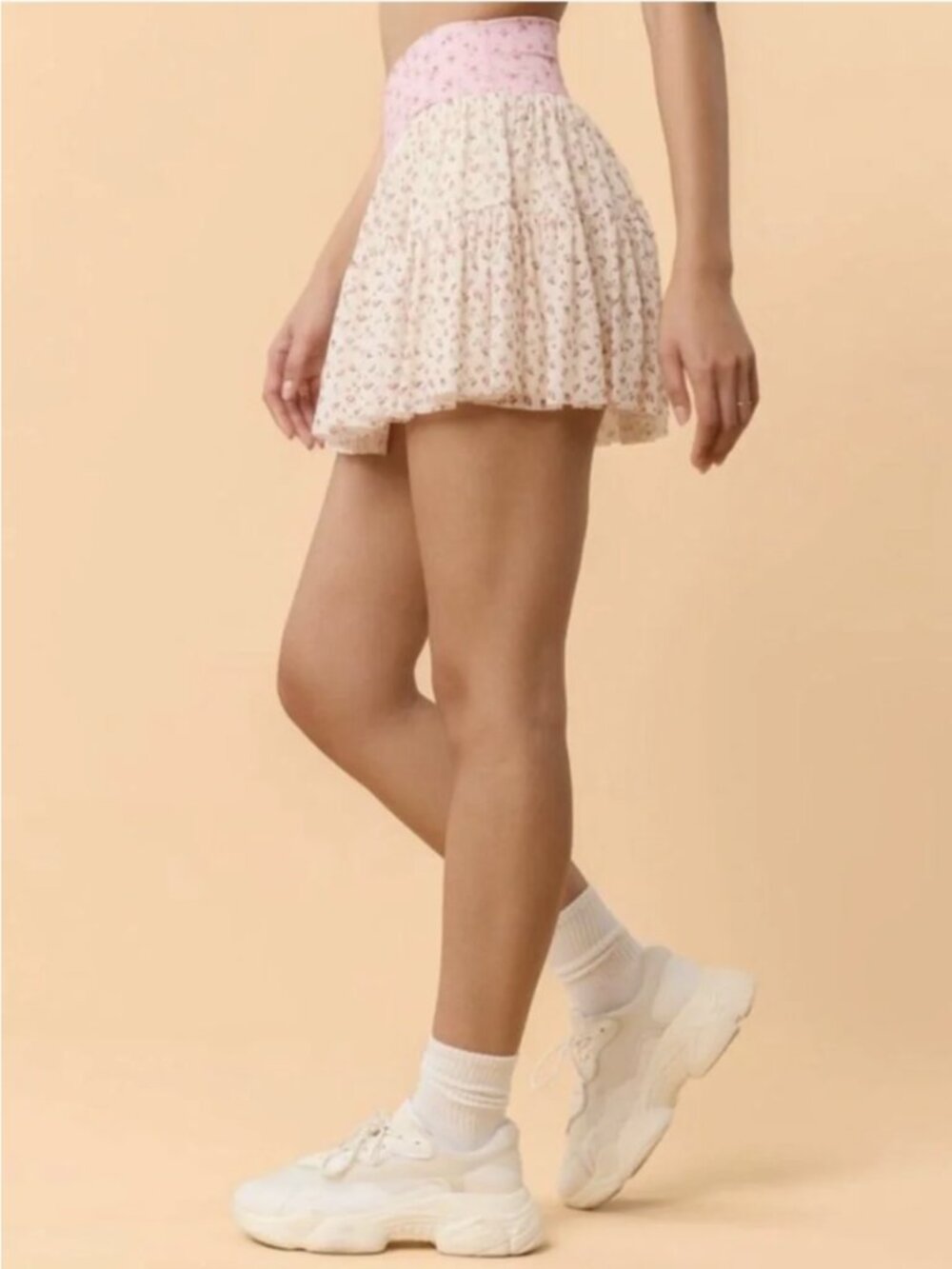 NWT Blogilates Ballerina Skort - Pink Floral Print - Picture 3 of 11